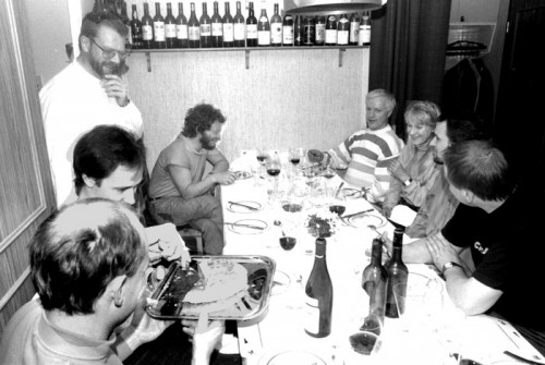 Göran Klinghagen, Joakim Milder, Lennart, Palle Danielsson, Jan Allan, Lena Willemark, Bobo Stenson, Rune Carlsson. Foto: Gunnar Holmberg